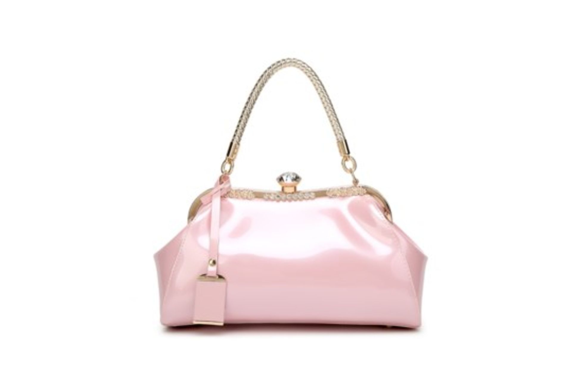 Brand New Womens Coolives Light Golden Shoulder Strap Handbag in Pink RRP £51.99
