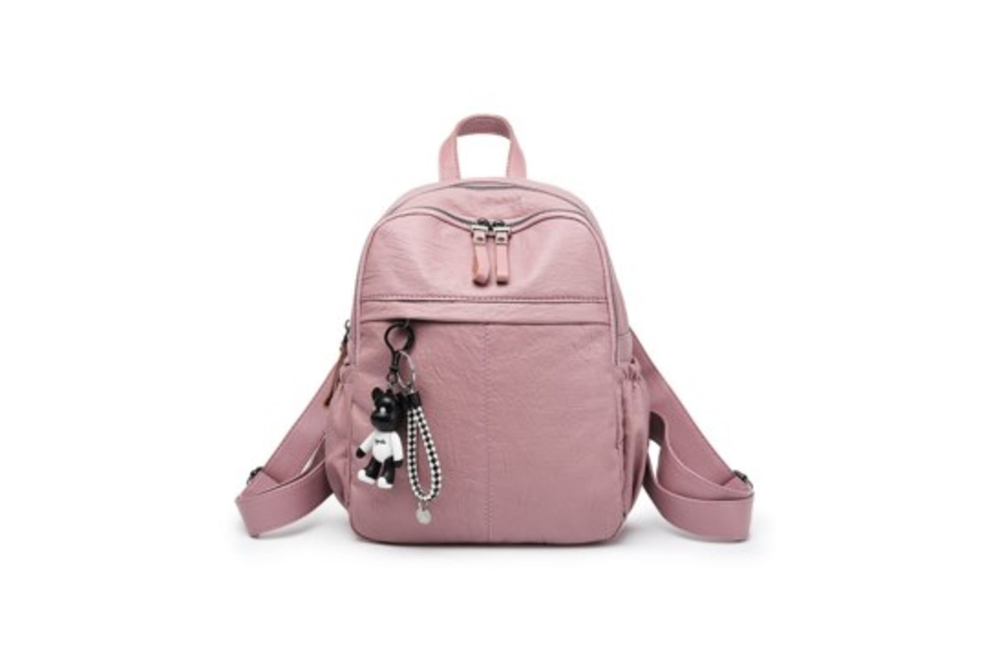 Brand New Womens Coolives 2 Layer Wrinkled Backpack in Pink RRP £44.99