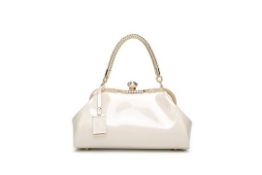 Brand New Womens Coolives Creamy White Gloss Party Bag RRP £59.99
