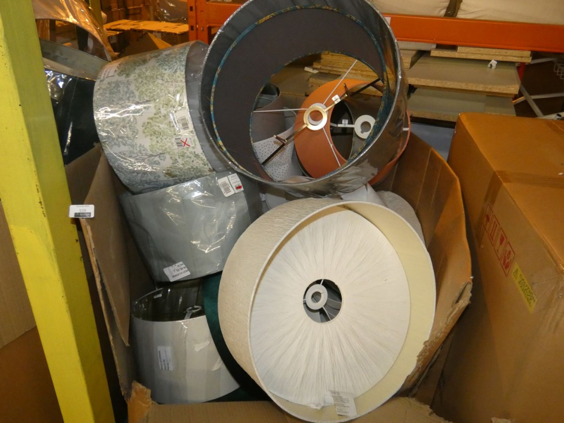 Box Containing Approx. 30 Assorted Lampshades Combined RRP £500 - £600 (Public Viewing and
