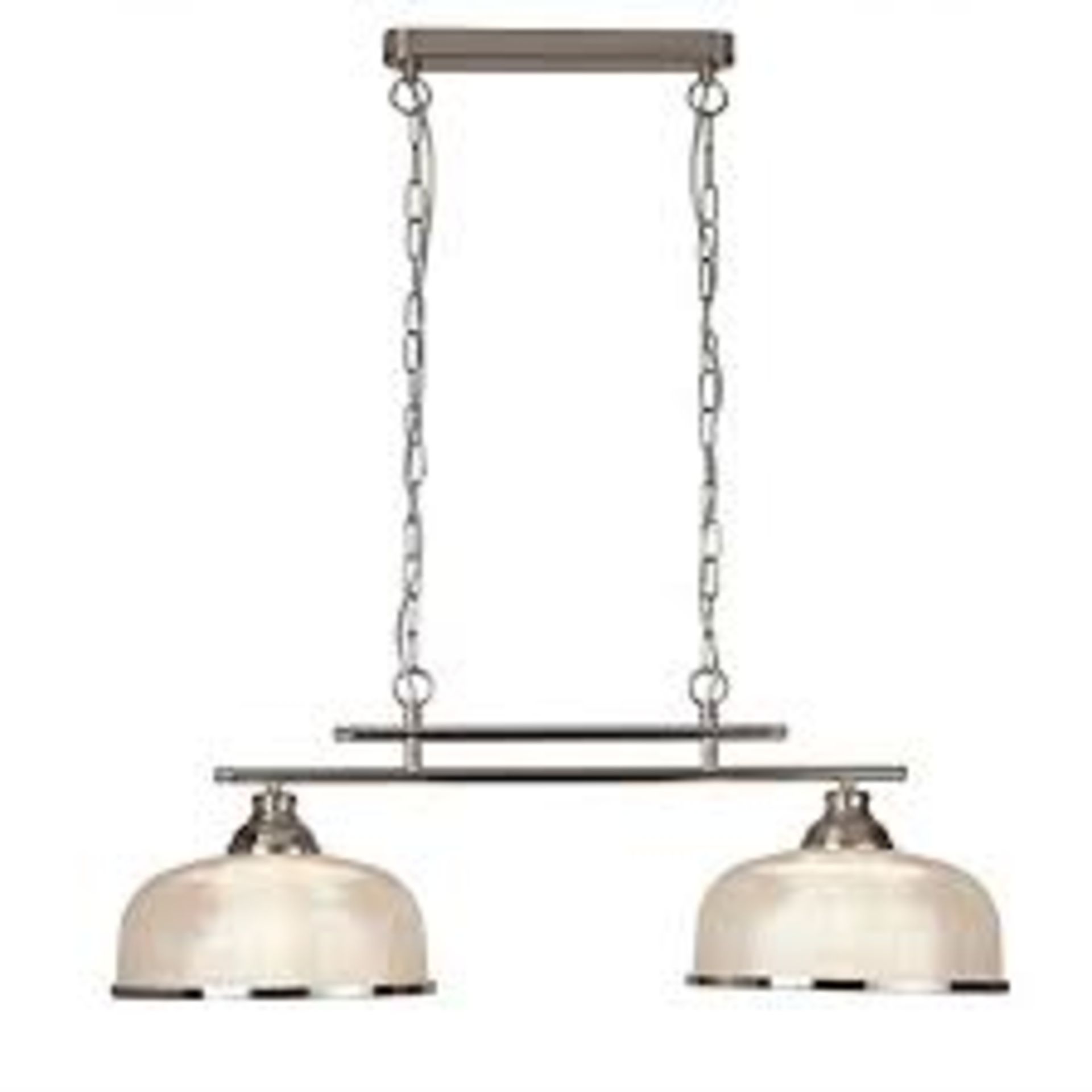 Boxed Searchlight Bistro 2 Light Ceiling Bar RRP £125 (13695)(Public Viewing and Appraisals