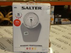 Boxed Pair of Salter Academy Professional Weighing Scales RRP £70 (RET00153453) (Public Viewing