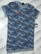 Brand New Boy Meets Girl Blue Camo Oversized T-Shirts RRP £45 Each