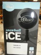 Boxed Blu Ice Black Snowball USB Plug in and Play Microphone RRP £50