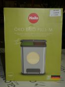 Boxed Hailo Oko Plus M Duo Twin Recycle Bin RRP £165 (14252) (Public Viewing and Appraisals