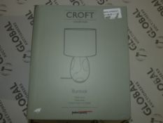 Boxed Croft Collection John Lewis and Partners Burdock Table Lamp RRP £120 (2657489) (Public Viewing