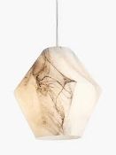 Boxed John Lewis and Partners Ada Marble Effect Pendant Single Light RRP £50 (RET00161380) (Public