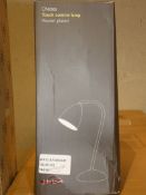 Boxed John Lewis And Partners Chelsea Pewter Plated Touch Control Lamps RRP £45 Each (