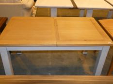 Cool Grey and Light Oak Rectangular Extending Table RRP £499