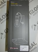 Boxed John Lewis and Partners Bistro Pewter Finish Table Lamp (Public Viewing and Appraisals