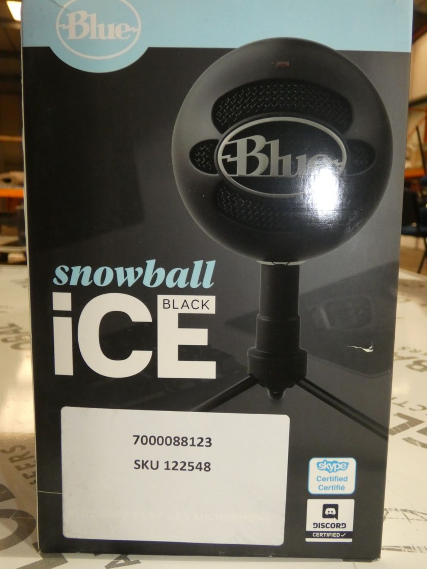 Boxed Blu Ice Black Snowball USB Plug in and Play Microphone RRP £50