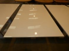 Gloss White Allure Rectangular Extending Dining Table RRP £699