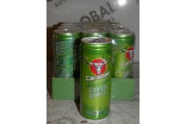 Cans of 330ml Green Apple Carabau Energy Drinks (In 5 Cases) Combined RRP £60