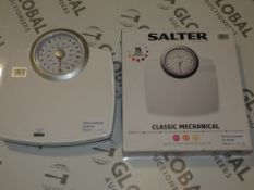 Assorted Boxed and Unboxed Pairs of Salter Mechanical Weighing Scales RRP £35 Each (RET00782135)(