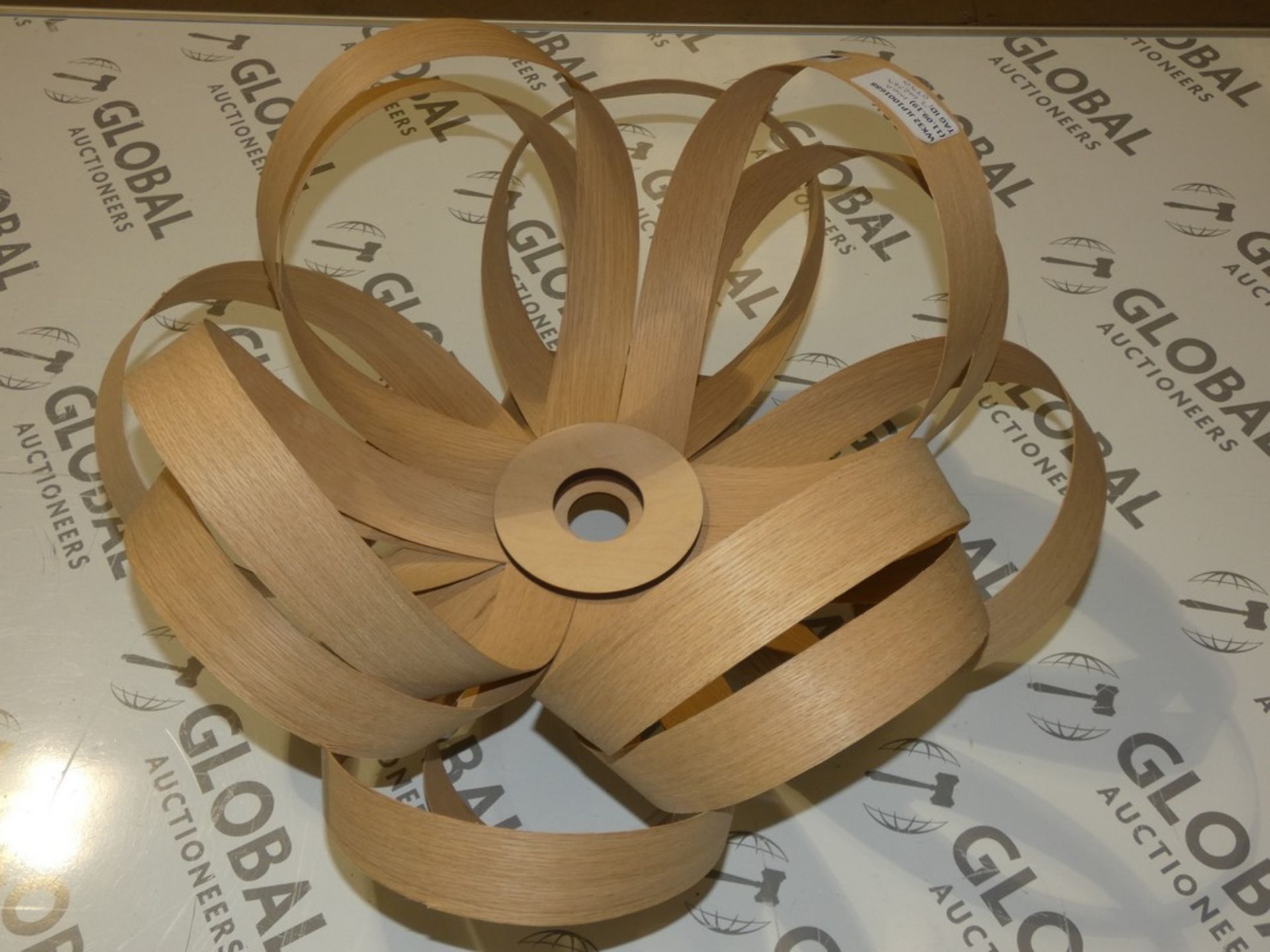 Tom Radfield Plywood Ceiling Light Fitting RRP £375 (2652769) (Public Viewing and Appraisals