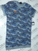 Brand New Boy Meets Girl Blue Camo Oversized T-Shirts RRP £45 Each