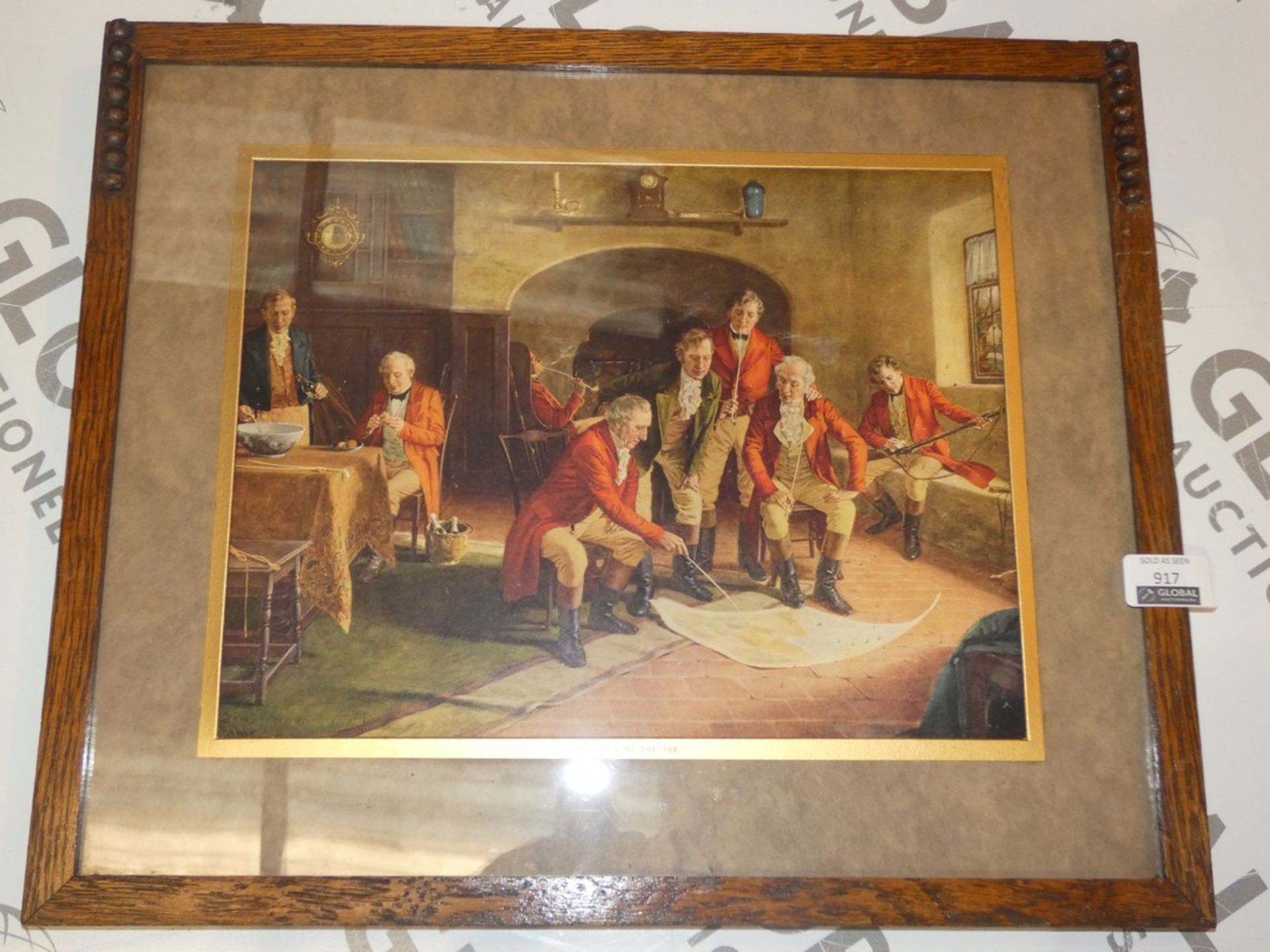 The Trail Of The Fox, Artist - William Birney (1814-1907). Wooden Framed Print, From The Normill