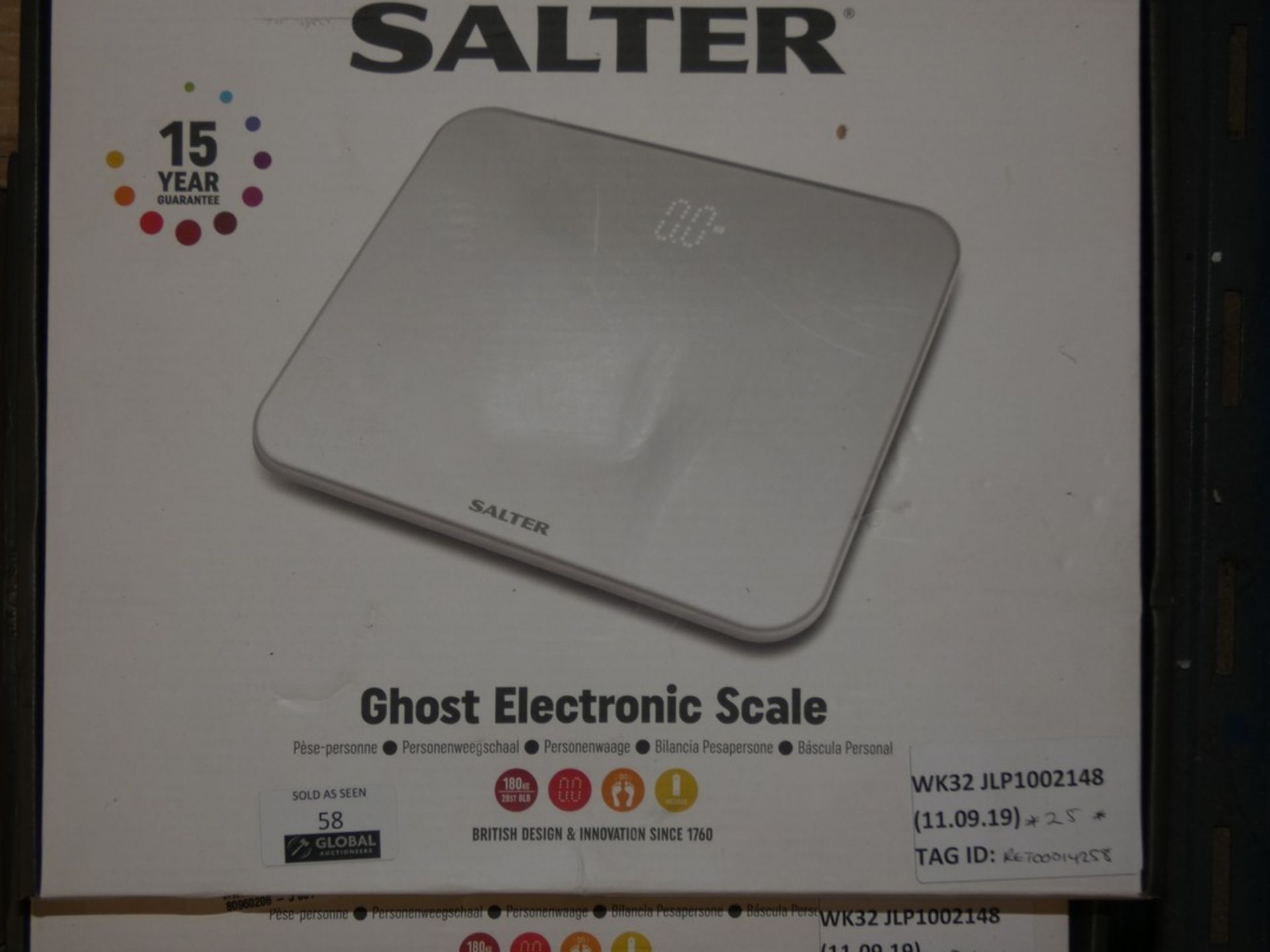 Boxed Pairs Of Salter Ghost And Salter Phantom Weighing Scales RRP £25 Each (2669965) (