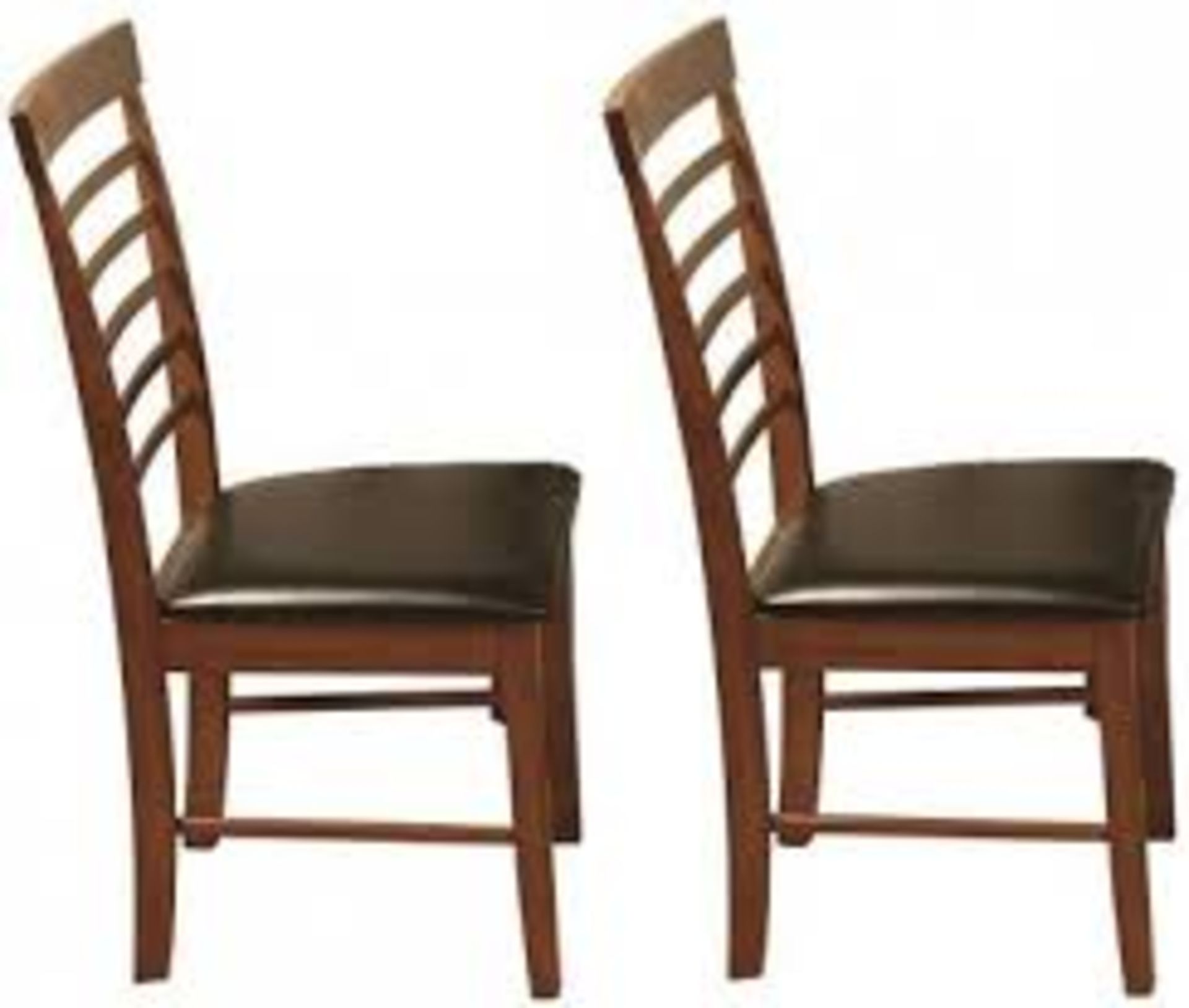 Boxed Belfast Dark Oak Pack Of 2 Hanover Designer Dining Chairs RRP £80 (Public Viewing and