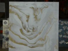 Oliver Gal Large Canvas Golden Swirl Wall Art Picture RRP £135 (14252) (Public Viewing and