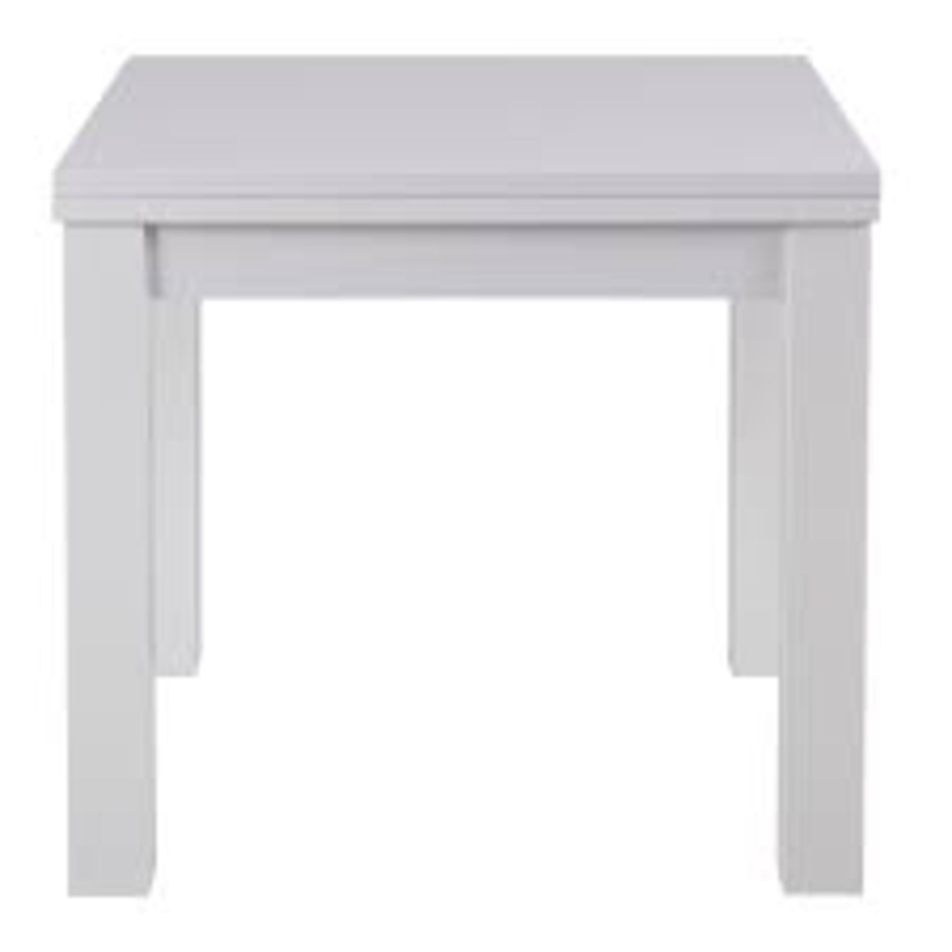 Boxed Arendelle White Square Designer Dining Table RRP £190 (14711) (Public Viewing and Appraisals