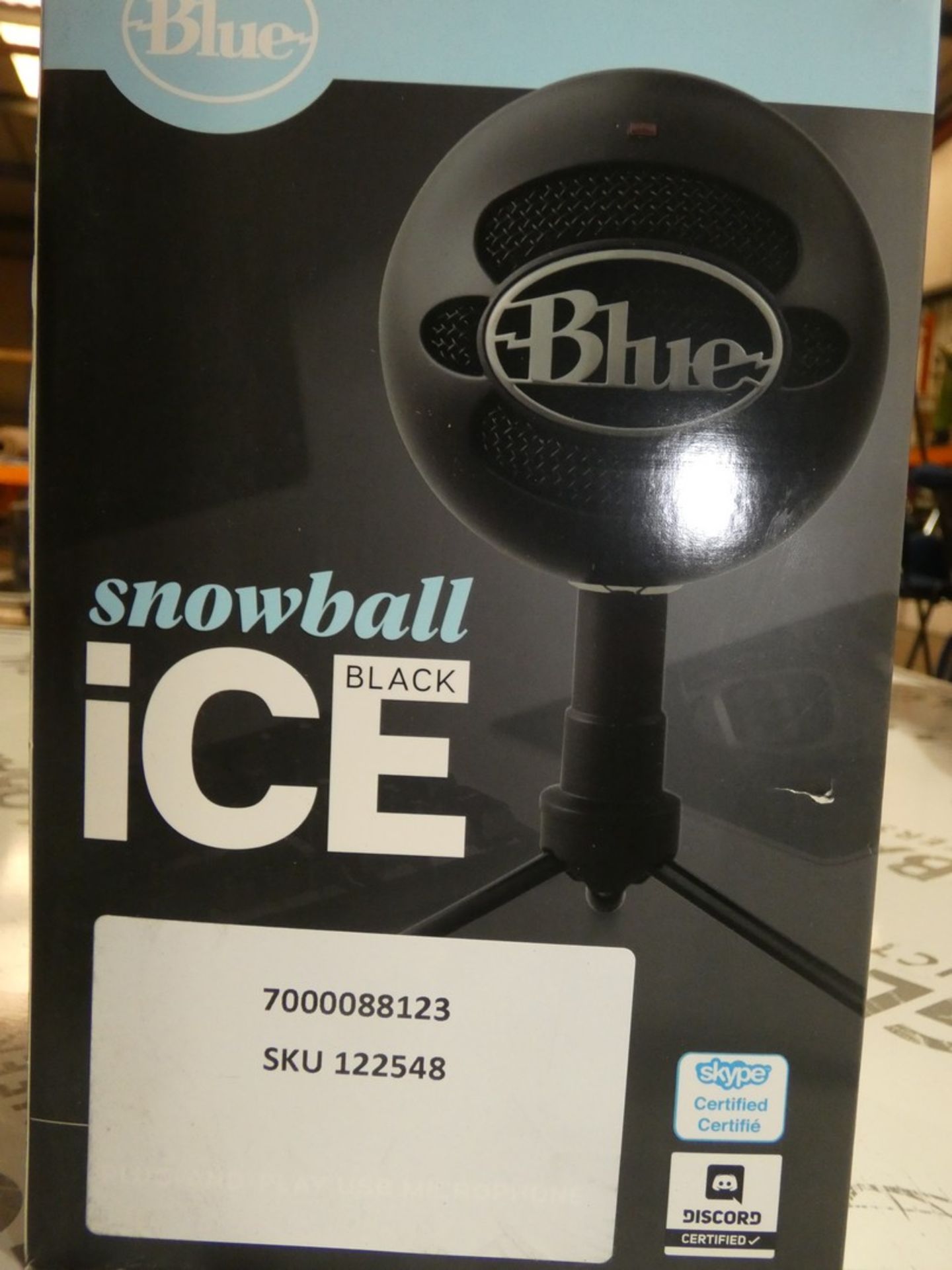 Boxed Blu Ice Black Snowball USB Plug in and Play