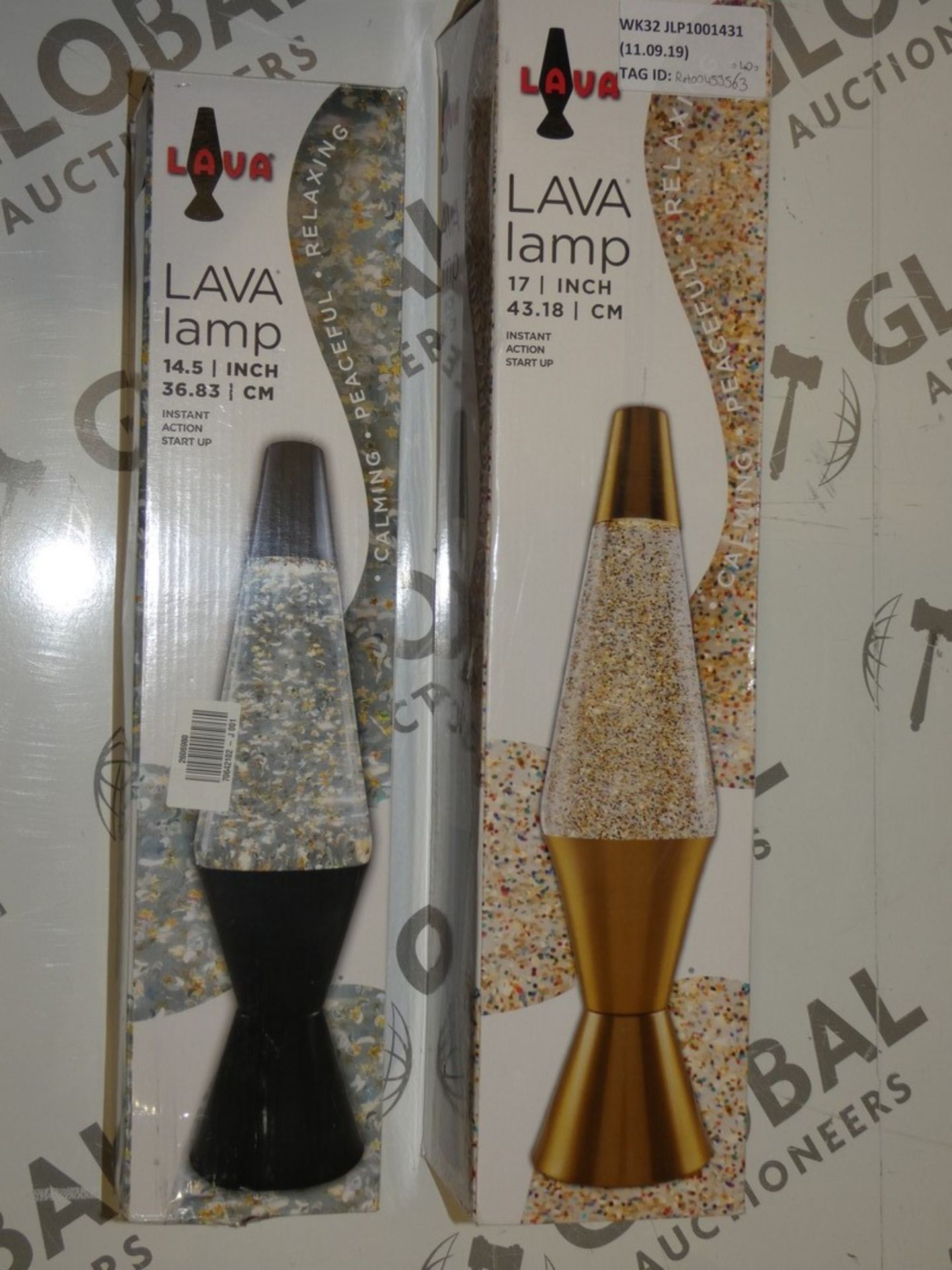 Assorted Boxed And Unboxed LED Lava Lamps And Glitter Lamps RRP £25-35 (2608542) (RET00574020) (