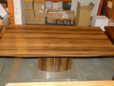 Walnut Rectangular Fixed 6-8 Seater Dining Table RRP £699