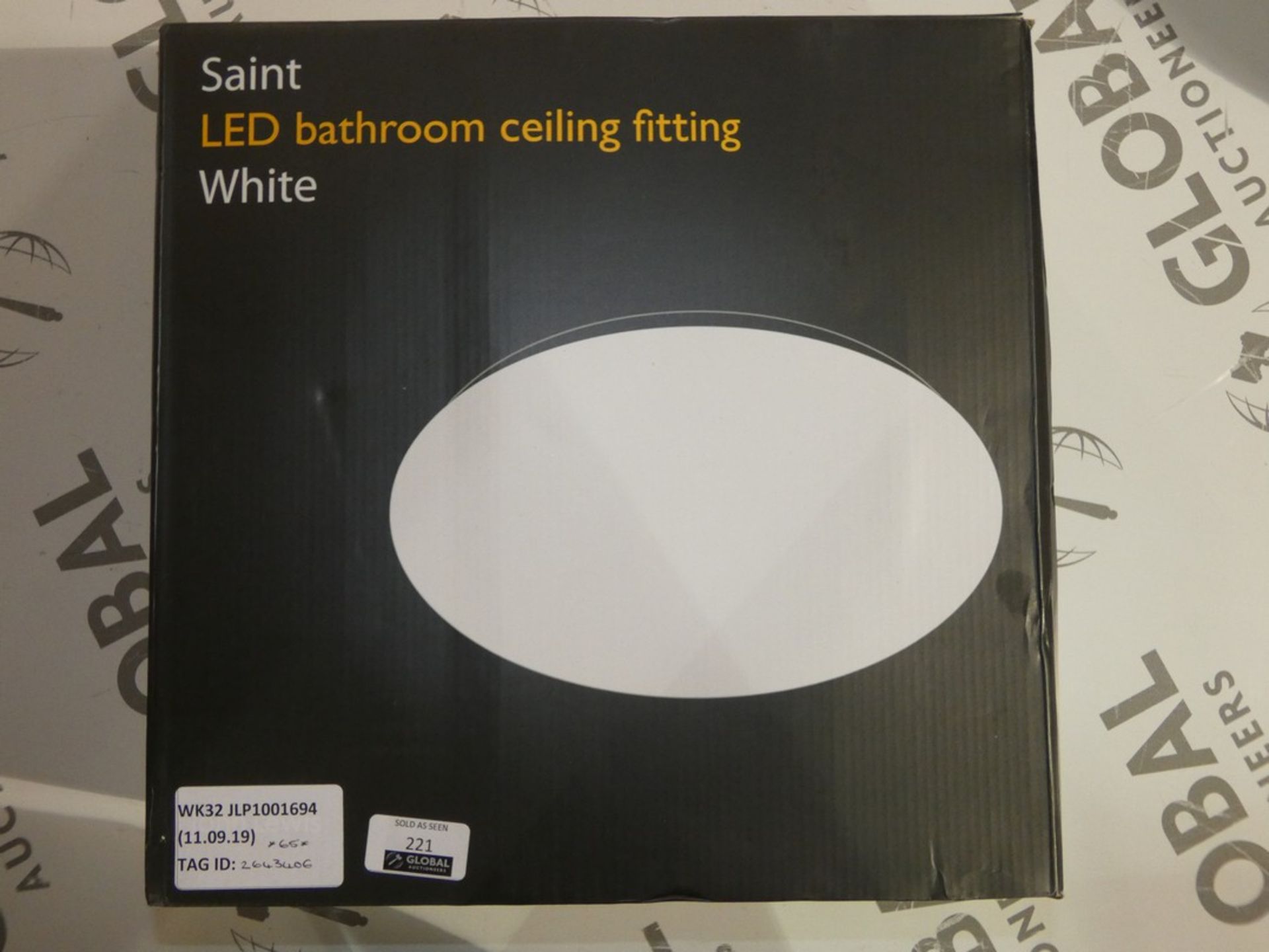 Boxed John Lewis and Partners Saint LED White Bathroom Light Fitting RRP £95 (2643406) (Public