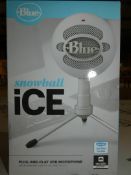 Boxed Blu Ice Snowball Plug and Play USB Microphone RRP £50