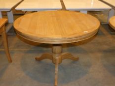 Cotswald Circular Oak Pedestal Leg Designer Table Extender RRP £599