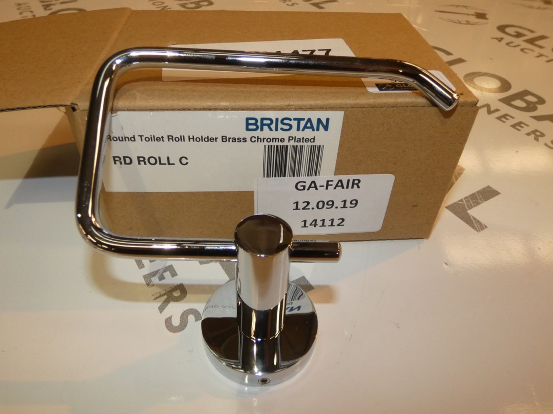 Boxed Bristan Round Toilet Roll Holders in Brass Chrome Plated RRP £20 Each (Public Viewing and