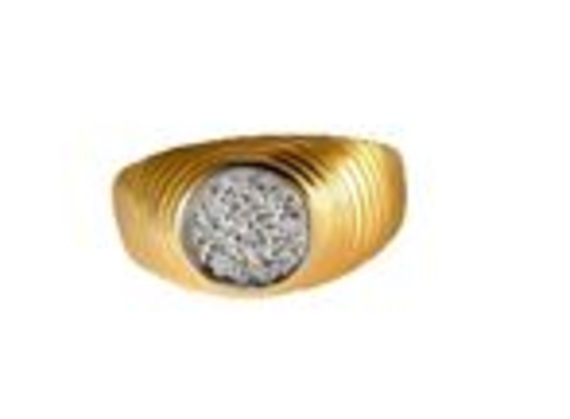 Diamond Ring, 9ct Yellow Gold, Weight 5.5g, Diamond Weight 0.15ct, Colour H, Clarity SI1 - SI2, Size