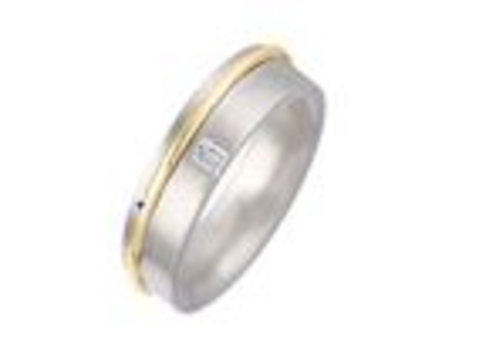 Two Tone Diamond Ring, 18ct Yellow/White Gold, Weight 10.85g, Diamond Weight 0.08ct, Colour G,