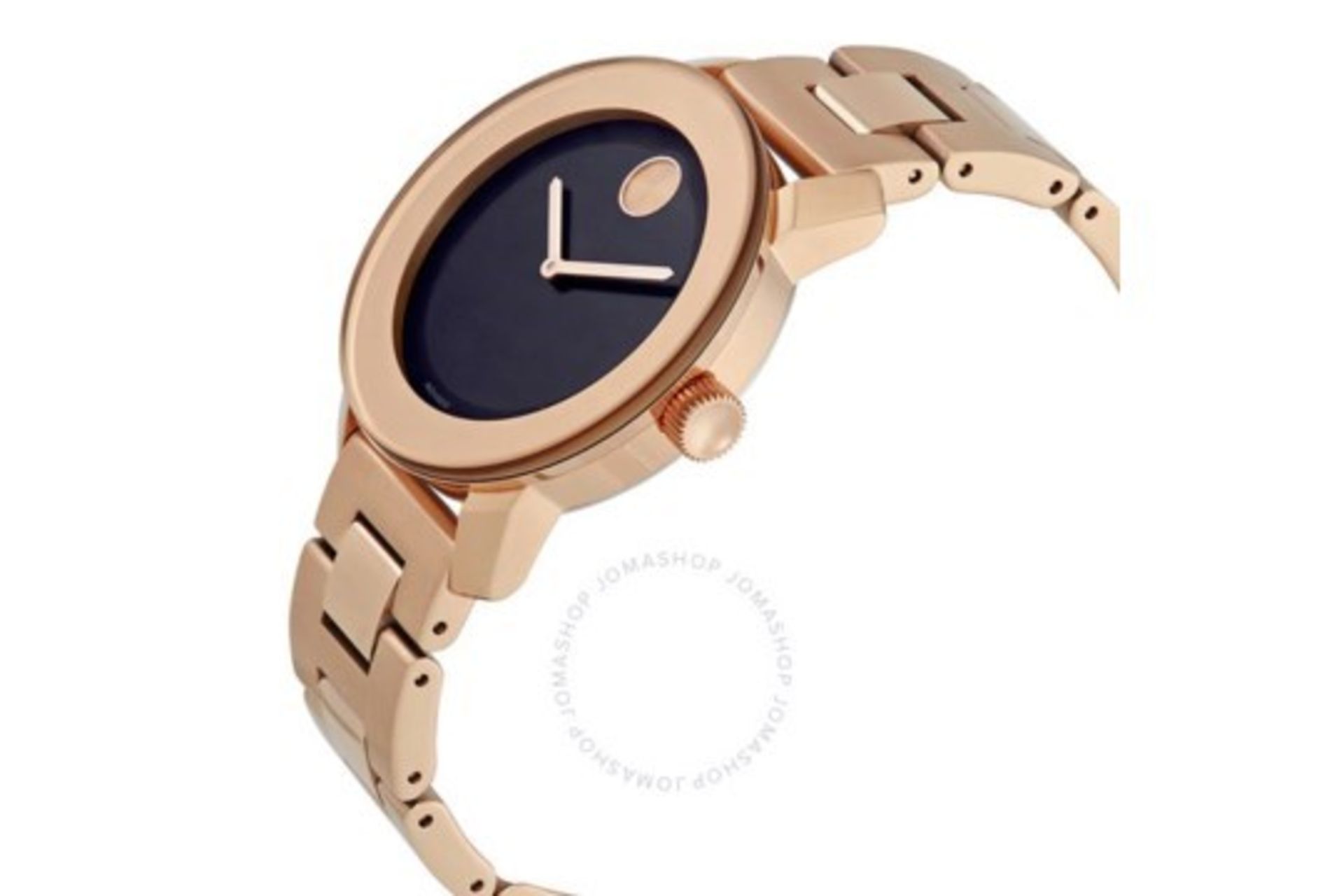Movado Bold Ladies Watch Reference 3600463, PVD Rose Gold Plated Bracelet & Case, Black Dial. New - Image 2 of 3