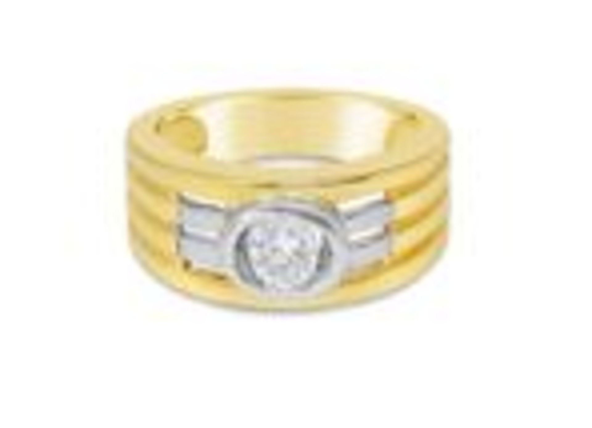 Wide Band Diamond Ring, 9ct Yellow Gold, Weight 5.38g, Diamond Weight 0.34ct, Colour H, Clarity