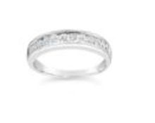Diamond Channel Eternity Ring, 9ct White Gold RRP £849 Weight 1.73g, Diamond Weight 0.25ct, Colour