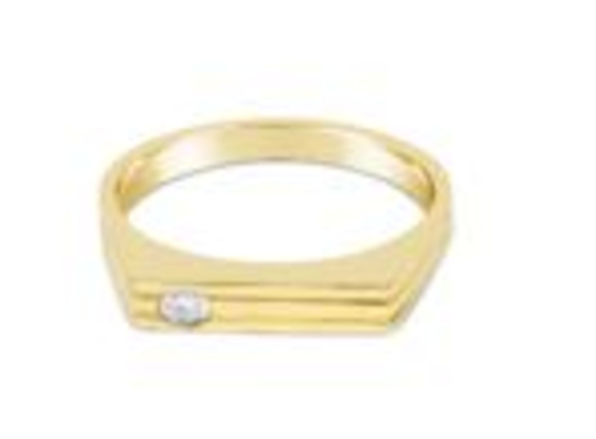 Diamond Ring, 9ct Yellow Gold, Weight 3.19g, Diamond Weight 0.08ct, Colour H, Clarity SI1 - SI2,