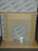 Boxed Houston Fire Surround Reversible Back, Black or Cream RRP £229