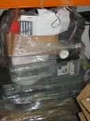 Pallet Containing a Large Assortment of Mixed Items to Include Pyrex Baking Dishes, Plastic