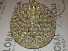 Boxed Brand New Serene Lighting Archway Antique Brass Spherical Single Light Ceiling Pendant RRP £