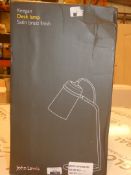 Boxed John Lewis And Partners Kegan Satin Brass Table Lamp RRP £55 (2582715) (Public Viewing and