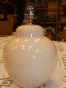 Cream Painted Designer Lamp Base RRP £65 (2698858) (Public Viewing and Appraisals Available)