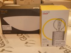 Lot to Contain 2 Boxed Assorted John Lewis and Partners Lighting Items to Include a Radius 1 Light