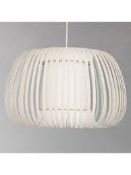 Boxed John Lewis and Partners Viscose Mix Ceiling Light Pendant RRP £85 (2570737) (Public Viewing