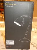 Boxed John Lewis and Partners Chelsea Pewter Plated Touch Control Lamp RRP £45 (RET00568254) (Public