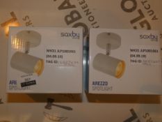 Lot to Contain 2 Saxby Arezzo Single Spotlight Combined RRP £60 (RET00250074)(2742529) (Public