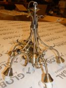 Boxed Endon Lighting Antique Brass Designer Ceiling Light Fitting RRP £50 (11058) (Public Viewing