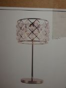 Boxed Brand New Serene Lighting SL00188 Brent Cross Table Lamp RRP £235