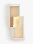 Lot to Contain 2 Boxed John Lewis and Partners Integrated Led Angles Wall Lights Combined RRP £90 (